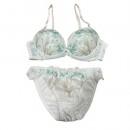 【女装サイズ】 大人可愛いモスグリーン ブラショーツセット